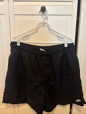 Nike Black Mens Athletic Shorts with Drawstring